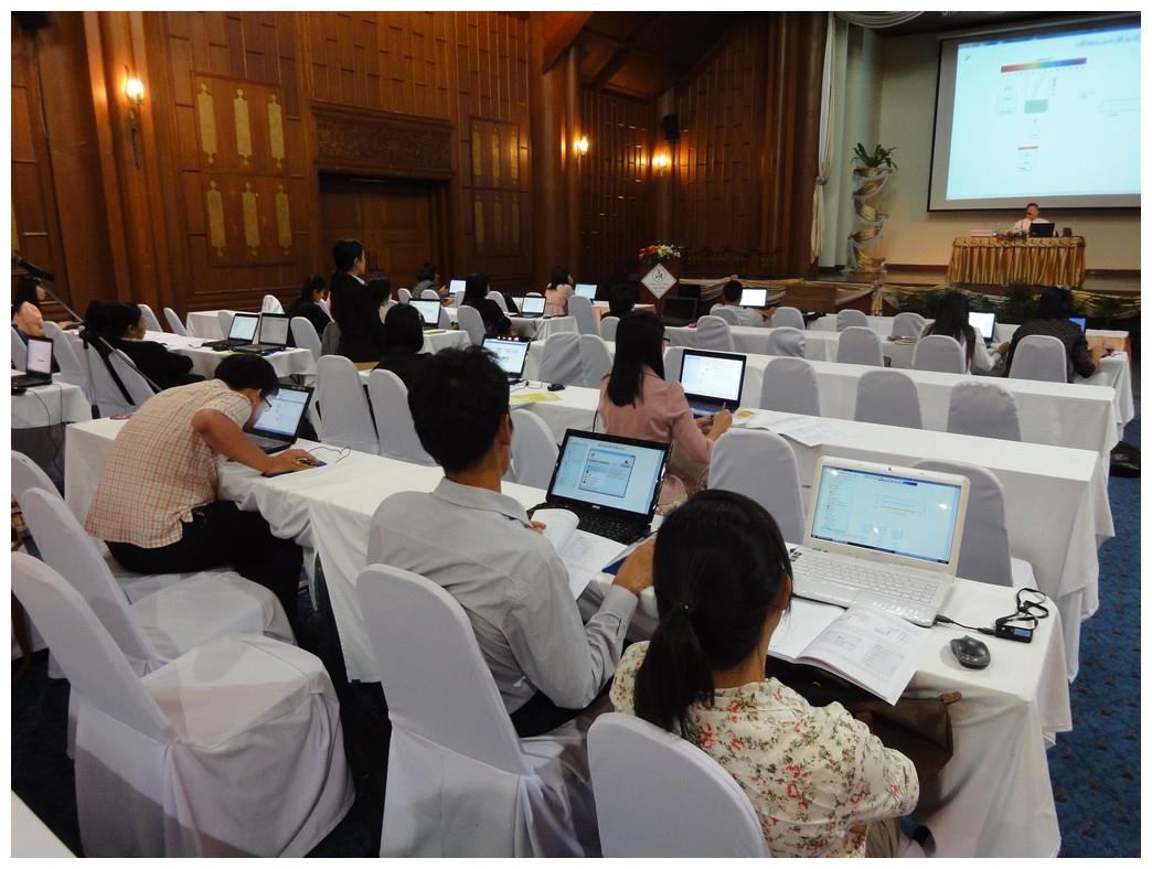 ภาพบรรยากาศการอบรมครูเคมีและฟิสิกส์ใช้งาน Yenka Simulation ครั้งที่ 8